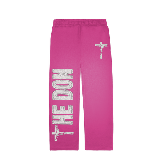 Pink Acid Wash "Jesus Sacrifice" Pants